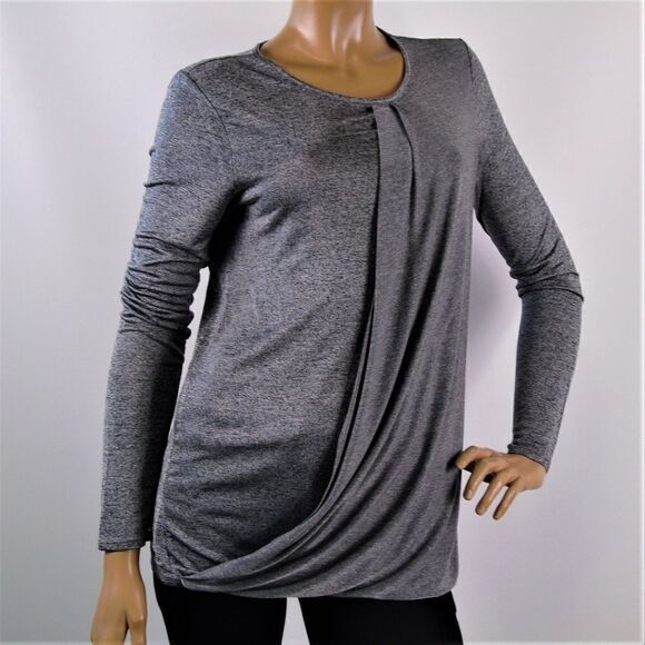 Banana Republic  Long Sleeve Top Drape Faux Wrap - Picture 4 of 6